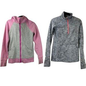 Ivivva by Lululemon Girls Size 12 Full Zip Jacket & Hoodie Lot of 2